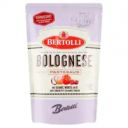 PLUS Bertolli Pastasaus Bolognese zak 460 gram aanbieding