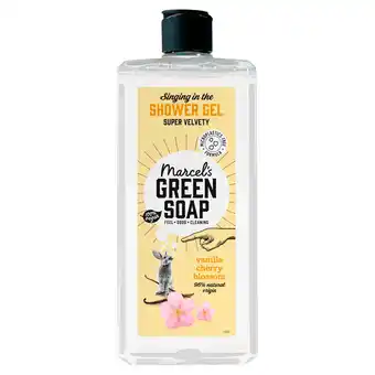 PLUS Marcel's Green Soap Douchegel Vanilla & Cherry Blossom aanbieding