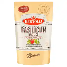 PLUS Bertolli Pastasaus Basilico aanbieding