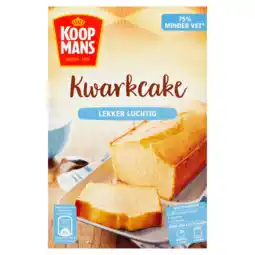PLUS Koopmans Kwarkcake bakmix aanbieding