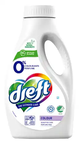 PLUS Dreft Vloeibaar wasmiddel Colour 0% parfum aanbieding