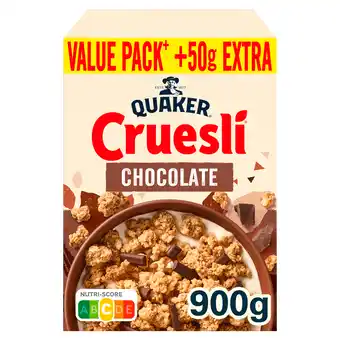 PLUS Quaker Cruesli Chocolade GVP aanbieding