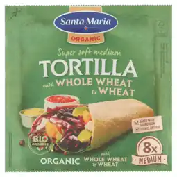 PLUS Santa maria Soft Tortilla Organic Wheat Medium aanbieding