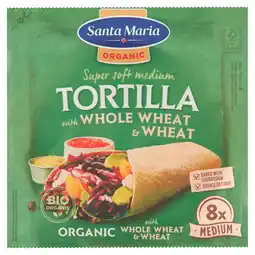 PLUS Santa maria Soft Tortilla Organic Wheat Medium aanbieding