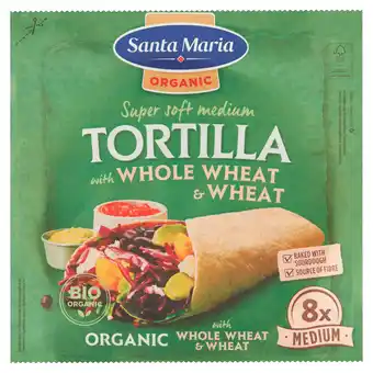 PLUS Santa maria Soft Tortilla Organic Wheat Medium aanbieding