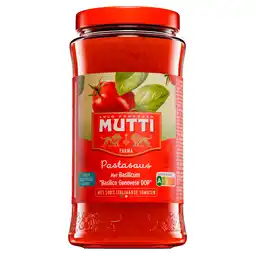 PLUS Mutti Pastasaus Basilico aanbieding