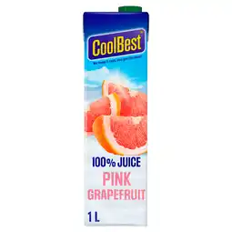 PLUS Coolbest Sap pink grapefruit aanbieding