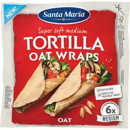 PLUS Santa maria Tortilla Oat Medium aanbieding