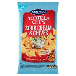 PLUS Santa maria Tortilla Chips Sour Cream & Chives aanbieding