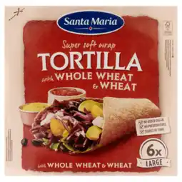 PLUS Santa maria Tortilla wrap met volkorentarwe L 6st aanbieding