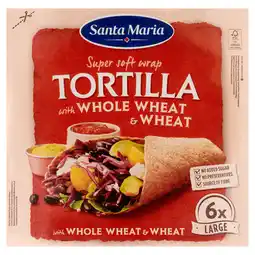 PLUS Santa maria Tortilla wrap met volkorentarwe L 6st aanbieding
