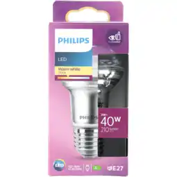 PLUS Philips LED Reflector R63 40W E27 aanbieding