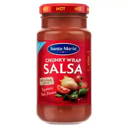 PLUS Santa maria Chunky wrap salsa hot aanbieding