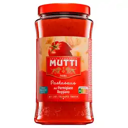 PLUS Mutti Pastasaus Parmigiano Reggiano aanbieding