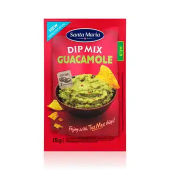 PLUS Santa maria Guacamole dip mix zakje 15 gram aanbieding