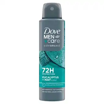 PLUS Dove Men+Care Deospray Eucalyptus Mint aanbieding
