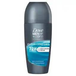 PLUS Dove For Men Care Anti-transpirant clean comfort aanbieding