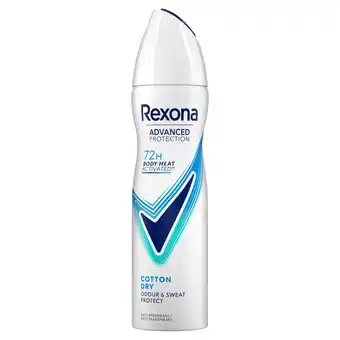 PLUS Rexona Deodorant spray Women cotton dry aanbieding