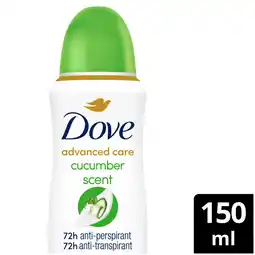 PLUS Dove Anti-transpirant Spray Cucumber aanbieding