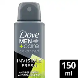 PLUS Dove For Men Care anti-transpirant Invisible Fresh aanbieding