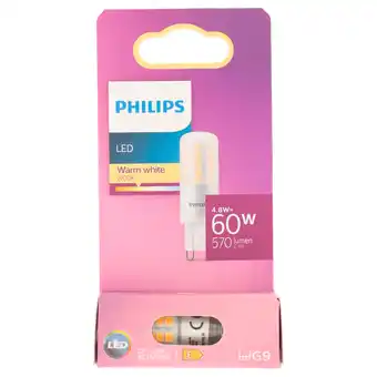 PLUS Philips LED Capsule 60W G9 WW ND SRT6 aanbieding