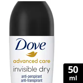 PLUS Dove Anti-transpirant Roller Invisible Dry aanbieding