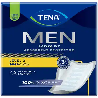 PLUS Tena Men Absorbent Protector Level 2 aanbieding