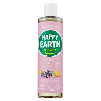 PLUS Happy Earth 100% Natuurlijke Douchegel Lavender aanbieding