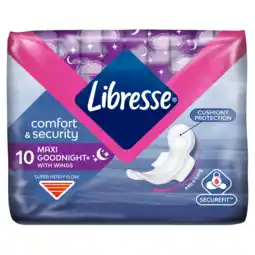 PLUS Libresse Maandverband maxi goodnight wing aanbieding