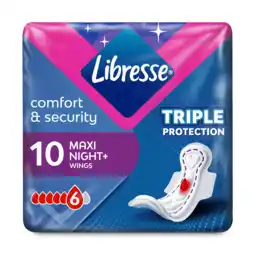 PLUS Libresse Maandverband maxi goodnight wing aanbieding