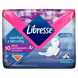 PLUS Libresse Maandverband maxi goodnight wing aanbieding