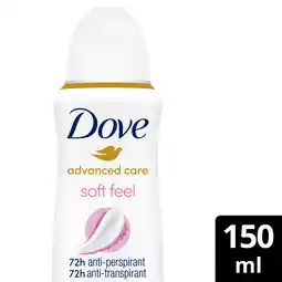 PLUS Dove Anti-transpirant Spray Soft Feel aanbieding