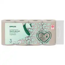 PLUS PLUS Toiletpapier 3-laags recycled aanbieding