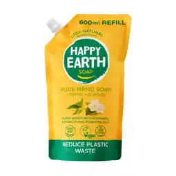 PLUS Happy Earth Handzeep navulling Jasmine Ho Wood aanbieding