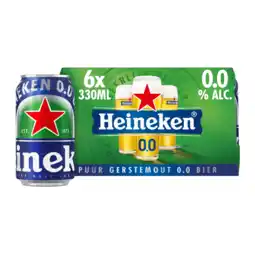 PLUS Heineken Premium pilsener 0.0 bier blik aanbieding