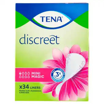 PLUS Tena Discreet Liners mini magic aanbieding