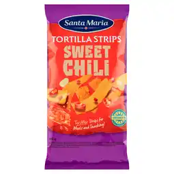 PLUS Santa maria Tortilla Strips Sweet Chili aanbieding