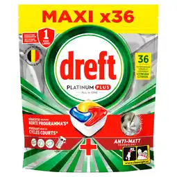 PLUS Dreft Platinum Plus vaatwascapsules Lemon aanbieding