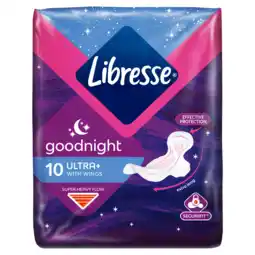 PLUS Libresse Maandverband ultra night wing aanbieding