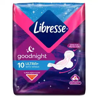 PLUS Libresse Maandverband ultra night wing aanbieding
