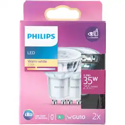 PLUS Philips LED 35W spot GU10 niet dimbaar aanbieding