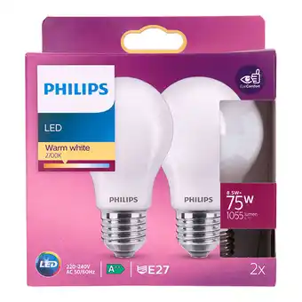 PLUS Philips LED 75W peer E27 mat niet dimbaar aanbieding