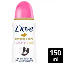 PLUS Dove Deodorant spray invisible care aanbieding