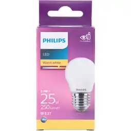 PLUS Philips LED kogel 25W E27 aanbieding