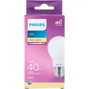 PLUS Philips LED bulb 40W E27 aanbieding