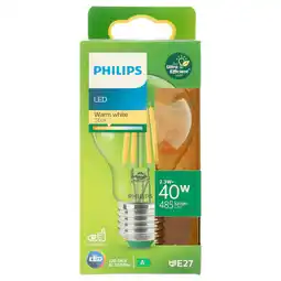 PLUS Philips LED Bulb 40W E27 2700K CL UE aanbieding