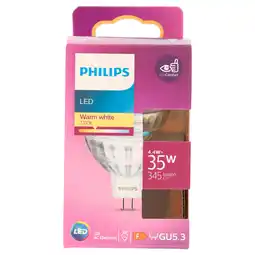 PLUS Philips LED 3W spot MR16 niet dimbaar aanbieding