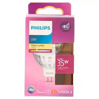 PLUS Philips LED 3W spot MR16 niet dimbaar aanbieding