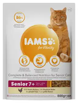 PLUS IAMS For vitality kat senior kip 7+ jaar aanbieding
