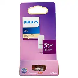 PLUS Philips LED capsule 20W G4 WW 12V ND SRT6 aanbieding